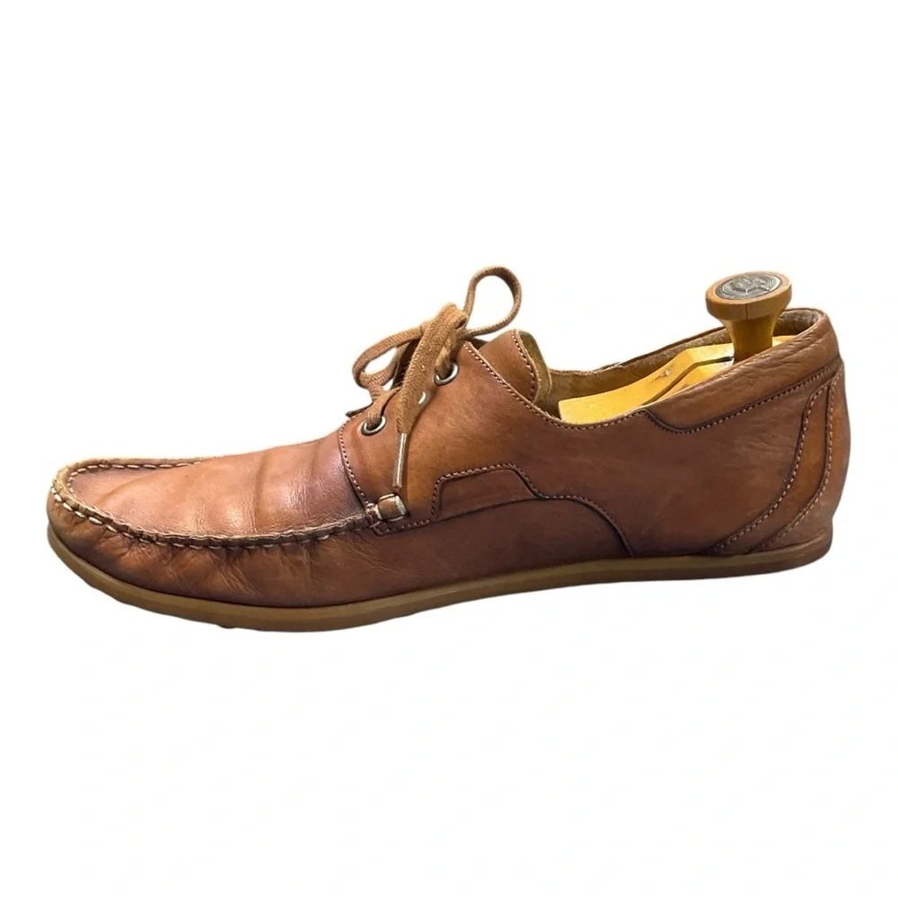 ⚓ VELEZ MESTA Men’s Leather Boat Shoes | Size 11M | Luxe‎ Handcrafted Style